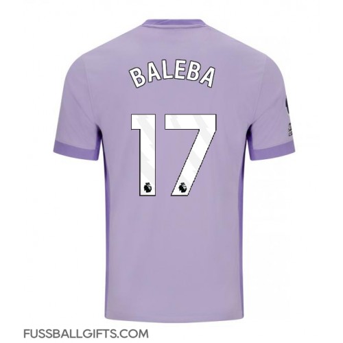 Brighton Carlos Baleba #17 Fußballbekleidung Auswärtstrikot 2025-26 Kurzarm